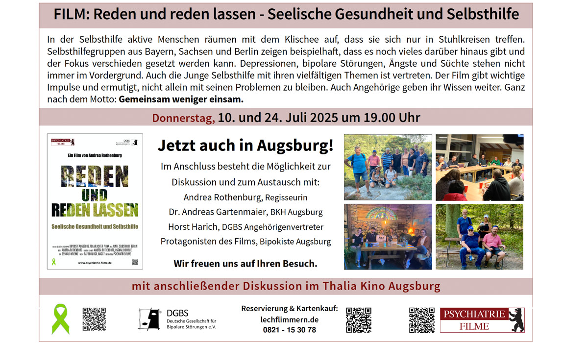 Reden und reden lassen - Seelische Gesundheit und Selbsthilfe